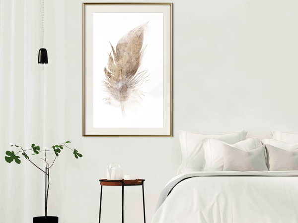 Poster 'Lost Feather (Beige)'