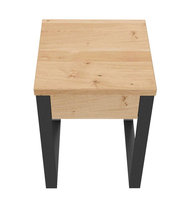 Combinatie van warm hout en koel staal