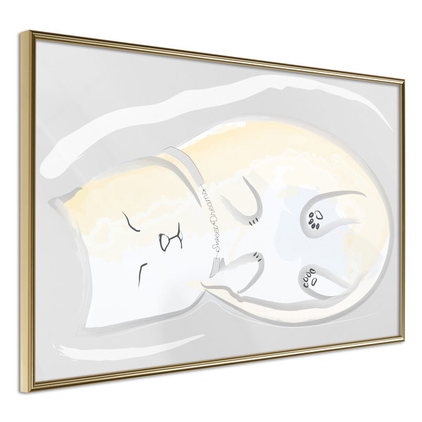 Poster 'Sleepy Kitty'