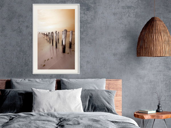 Poster 'Breakwater in Sepia'