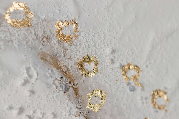 Handgemaltes Gemälde 'Goldene Schaumkronen' 60x60cm | inkl. Echtheitszertifikat