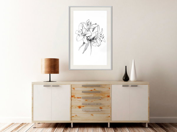 Poster 'Drawn Flowers'