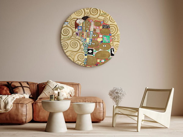 Rundes Bild 'Klimt's Fulfillment'