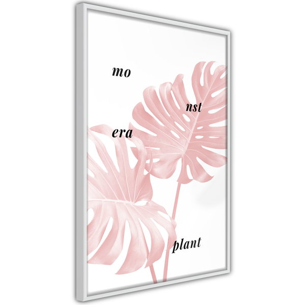 Poster 'Pale Pink Monstera'