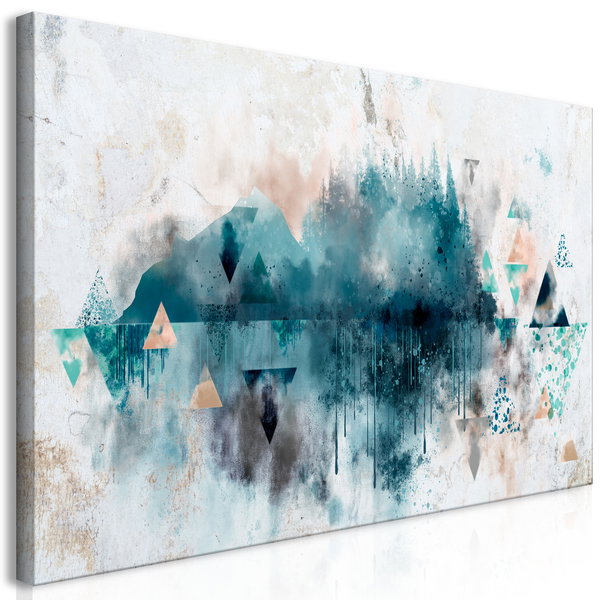Kunstdruck auf Leinwand 'Geometric Landscape'