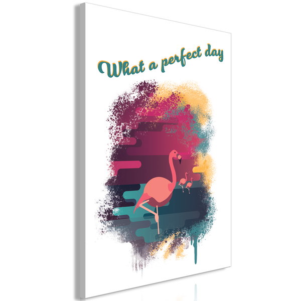 Impression sur toile 'What a Perfect Day Vertical'