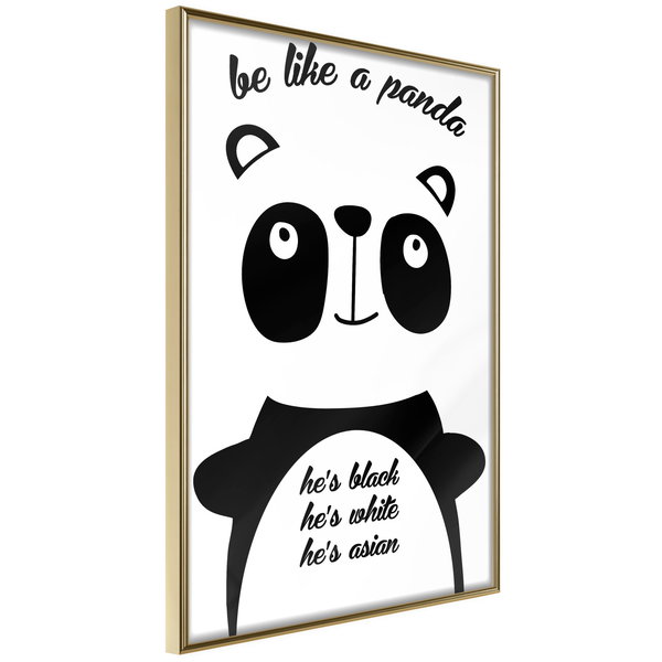 Poster 'Be Like a Panda'