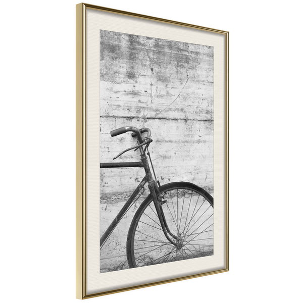 Poster 'Bicycle Leaning Against the Wall'
