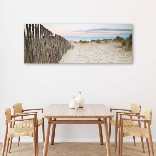 Kunstdruck auf Leinwand 'Fence Trail'