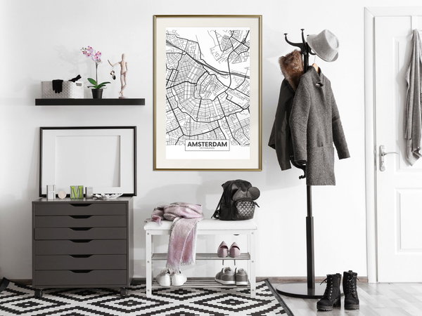 Poster 'City map: Amsterdam'