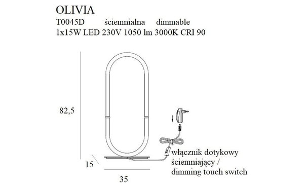 Tischlampe 'Olivia'