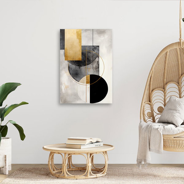 Kunstdruck auf Leinwand 'Geometric Elegance 1'