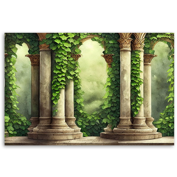 Kunstdruck auf Leinwand 'Verdant Sanctuary 1'