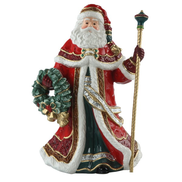 Porzellan Figur 'Santa with Wreath' von Goebel 19x33x24cm