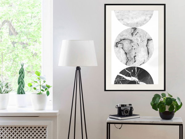 Poster 'Three Shades of Marble'