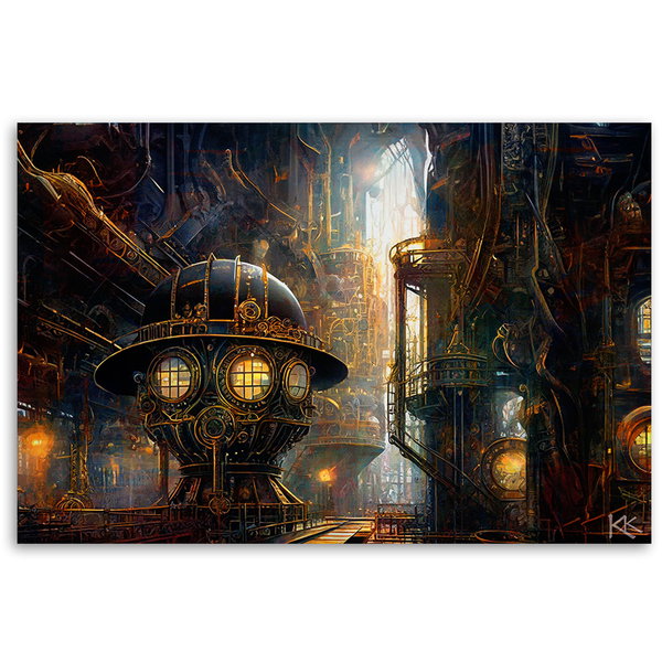 Kunstdruck auf Leinwand 'Engineer's Clockwork Vision 2'