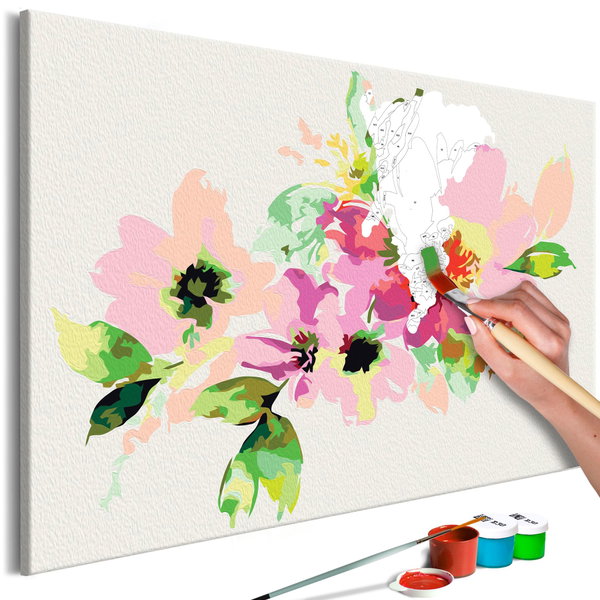 Pintura por números adultos 'Multicoloured Flowers'