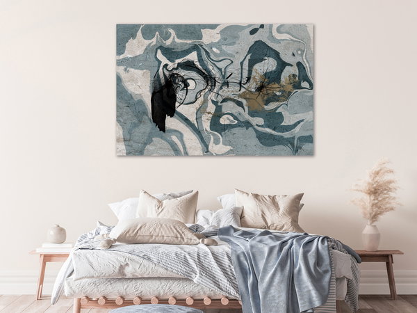 Kunstdruck auf Leinwand 'Marbled Reflection Wide'