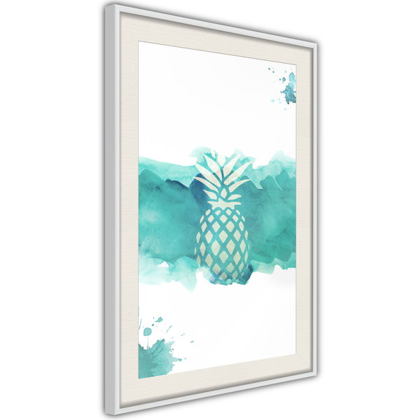 Poster 'Pineapple in Watercolours'