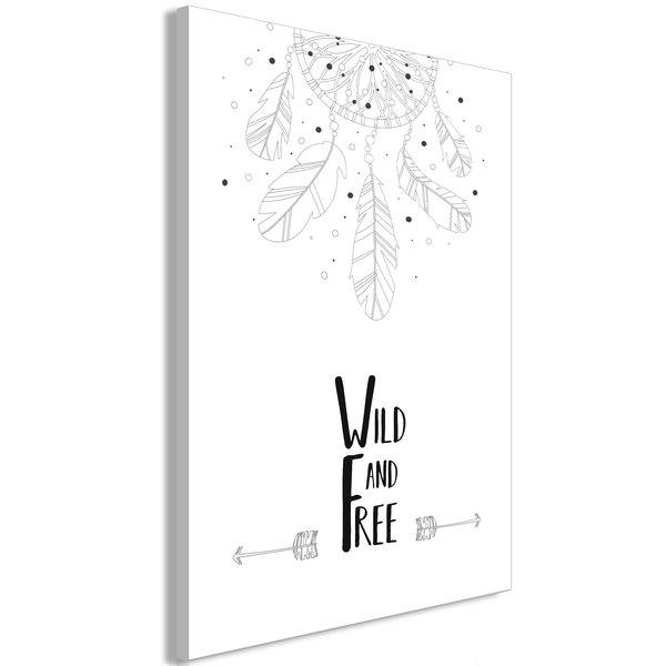 Imprimare de artă pe pânză 'Wild and Free Vertical'