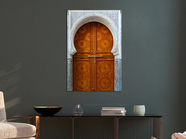 Kunstdruck auf Leinwand 'Door of Dreams Vertical'