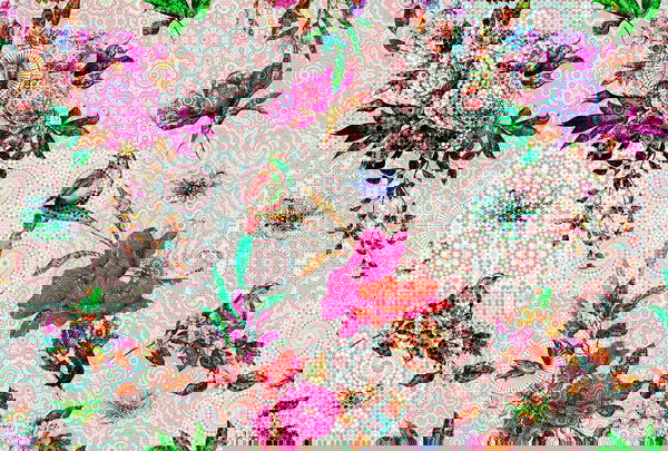 Behang 'Mosaic Garden 2' 400x270cm