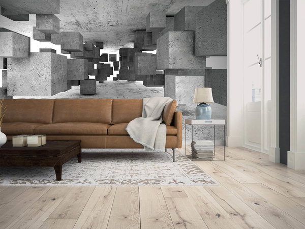 Tapete 'Concrete Cubes Pattern' 350x255cm