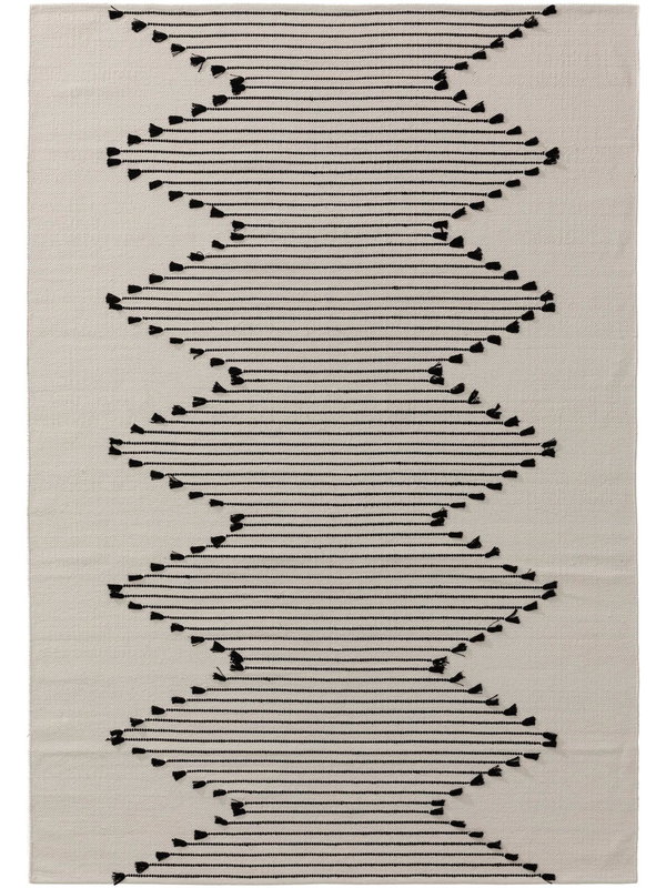 Design Baumwollteppich Bo Beige