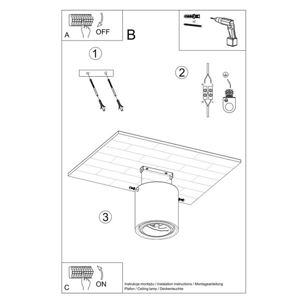 Plafondlamp "CULLO"