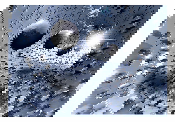 Papel de parede auto-adesivo 'Mysterious Tunnel'