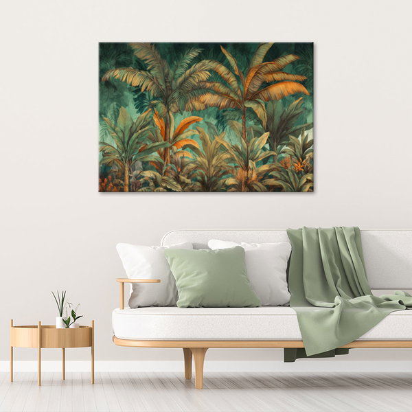 Stampa su tela 'Autumn Jungle Foliage 4'