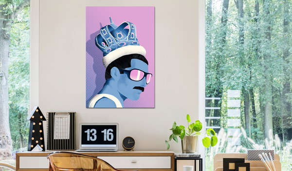 Kunstdruck auf Leinwand 'Freddie Vertical'