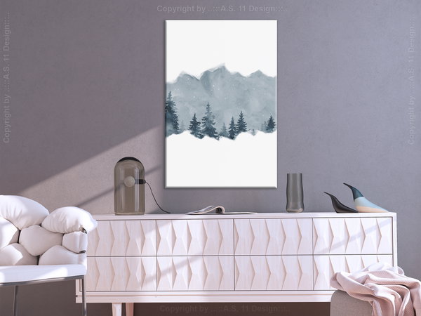 Kunstdruck auf Leinwand 'Slice of Siberia Vertical'