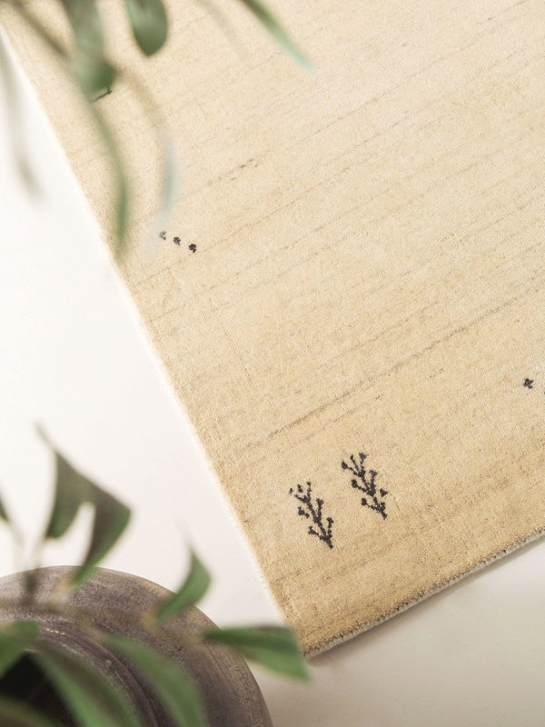 Design Wollteppich Jamal Beige