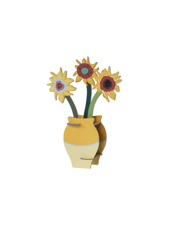 Esculturas de papel 'Sunny Sunflower Vase'