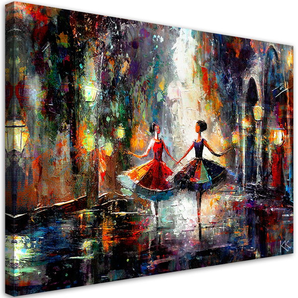 Canvas Poster 'Dance of Vibrant Dreams 4'