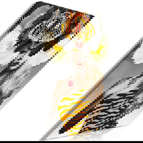 Impression sur toile 'Eye of the Tiger Vertical'