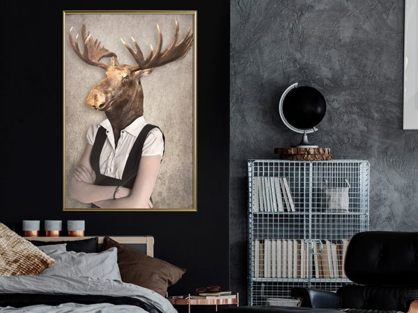 Poster 'Brainy Moose'