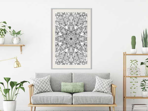 Poster 'Colourless Mandala'