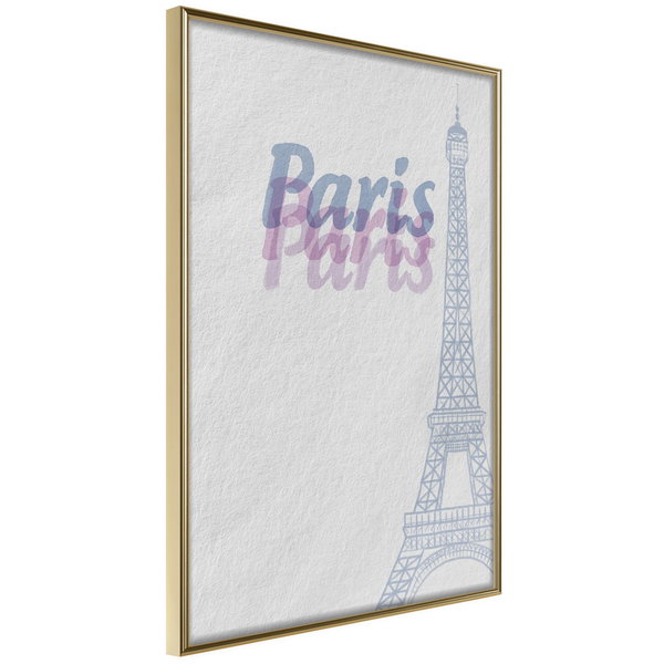 Poster 'Pastel Paris'