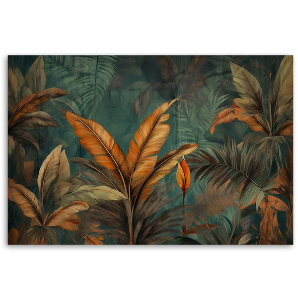 Kunstdruck auf Leinwand 'Autumn Jungle Foliage 2'