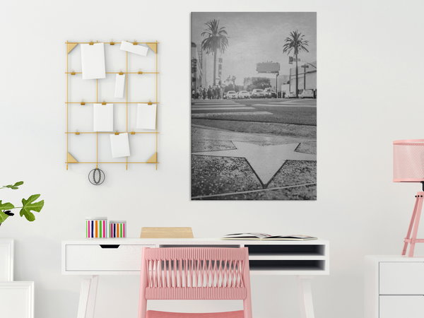 Kunstdruck auf Leinwand 'Avenue of the Stars Vertical'