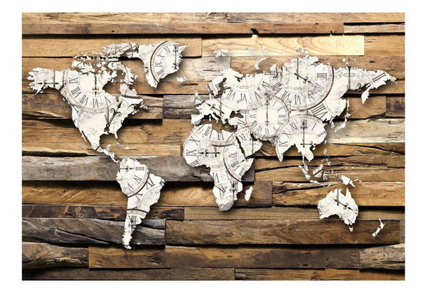 Selbstklebende Tapete 'Map of Time'