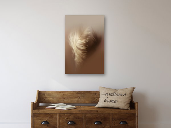 Kunstdruck auf Leinwand 'Autumn Fluff Vertical'