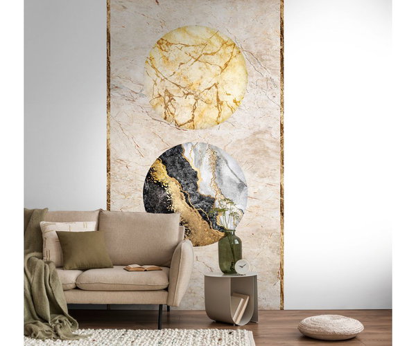 Tapete 'Marble Spheres' 159x280cm