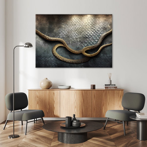 Kunstdruck auf Leinwand 'Serpent's Shadow'