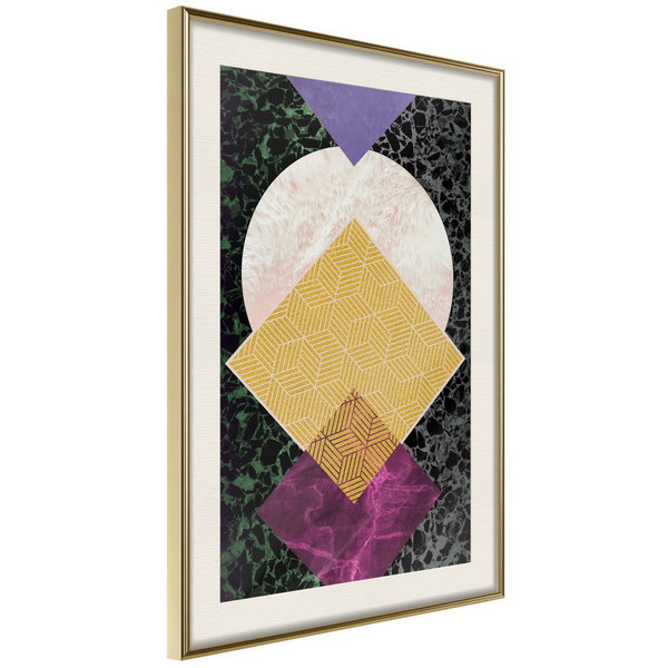 Poster 'Squares and Circle'
