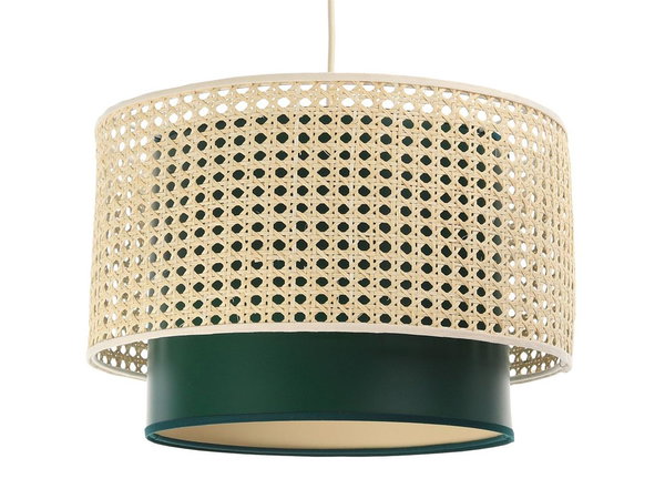 Suspension luminaire 'Rattan Lacey Serious 1'