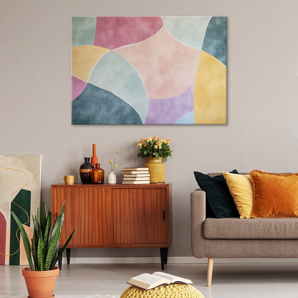 Kunstdruck auf Leinwand 'Pastel Harmony'