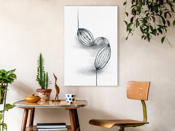 Kunstdruck auf Leinwand 'Cocoa Beans Vertical'
